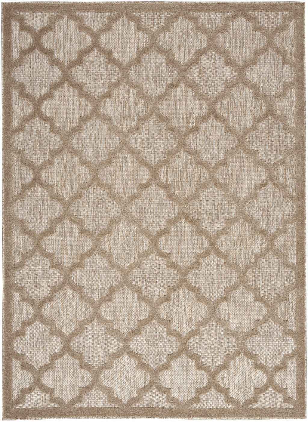 4' X 6' Beige Indoor Outdoor Area Rug