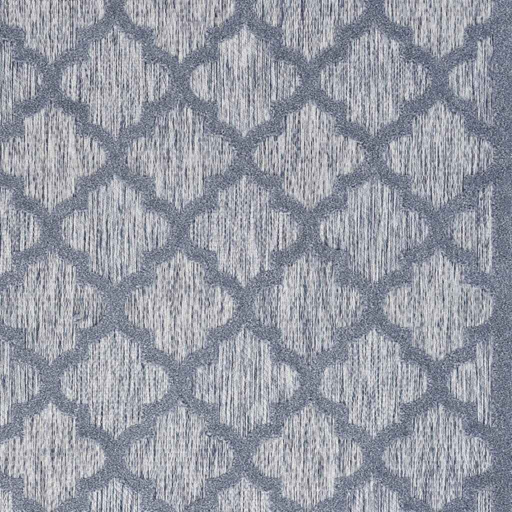 5' X 7' Denim Blue Indoor Outdoor Area Rug