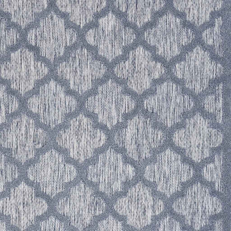 5' X 7' Denim Blue Indoor Outdoor Area Rug