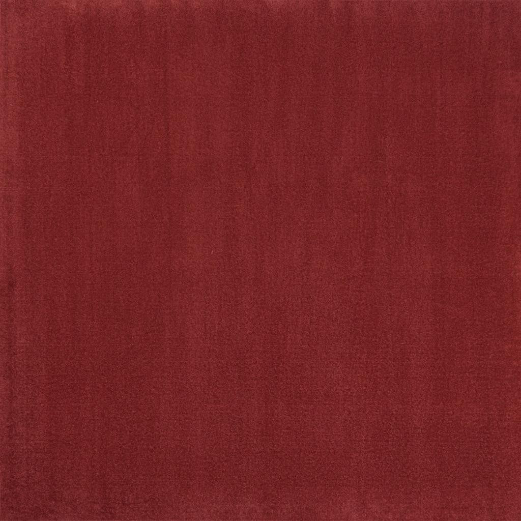 7' Brick Red Square Indoor Outdoor Area Rug - Outdoor