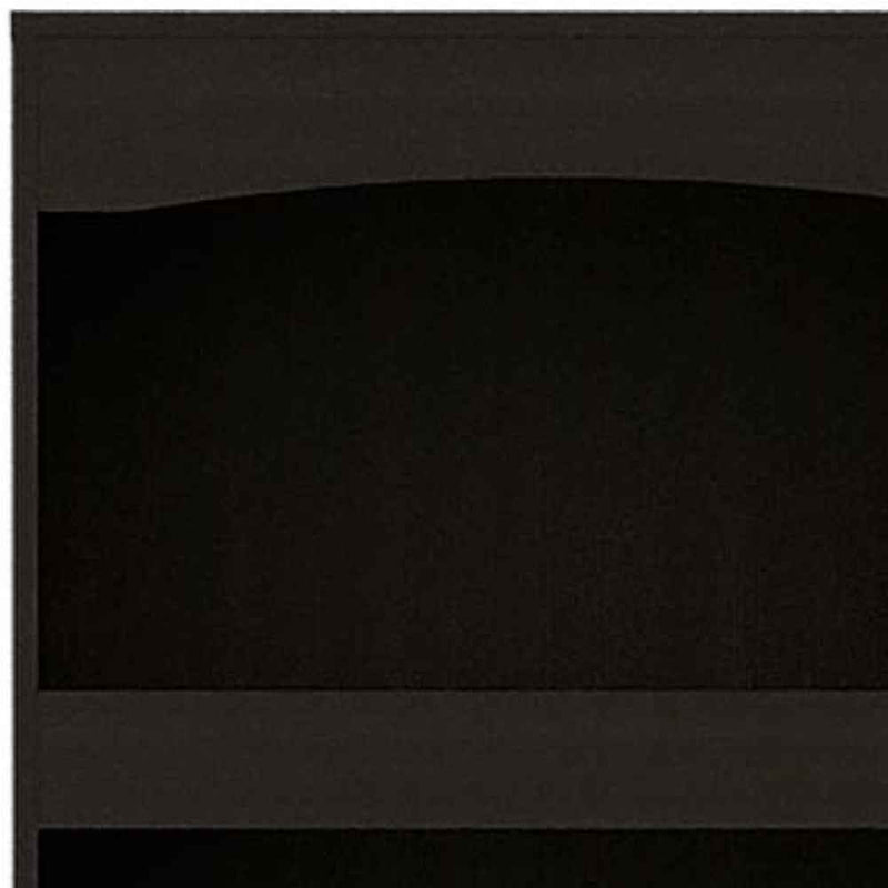 71" Light Gray Wood Three Tier Bookcase with Two Doors