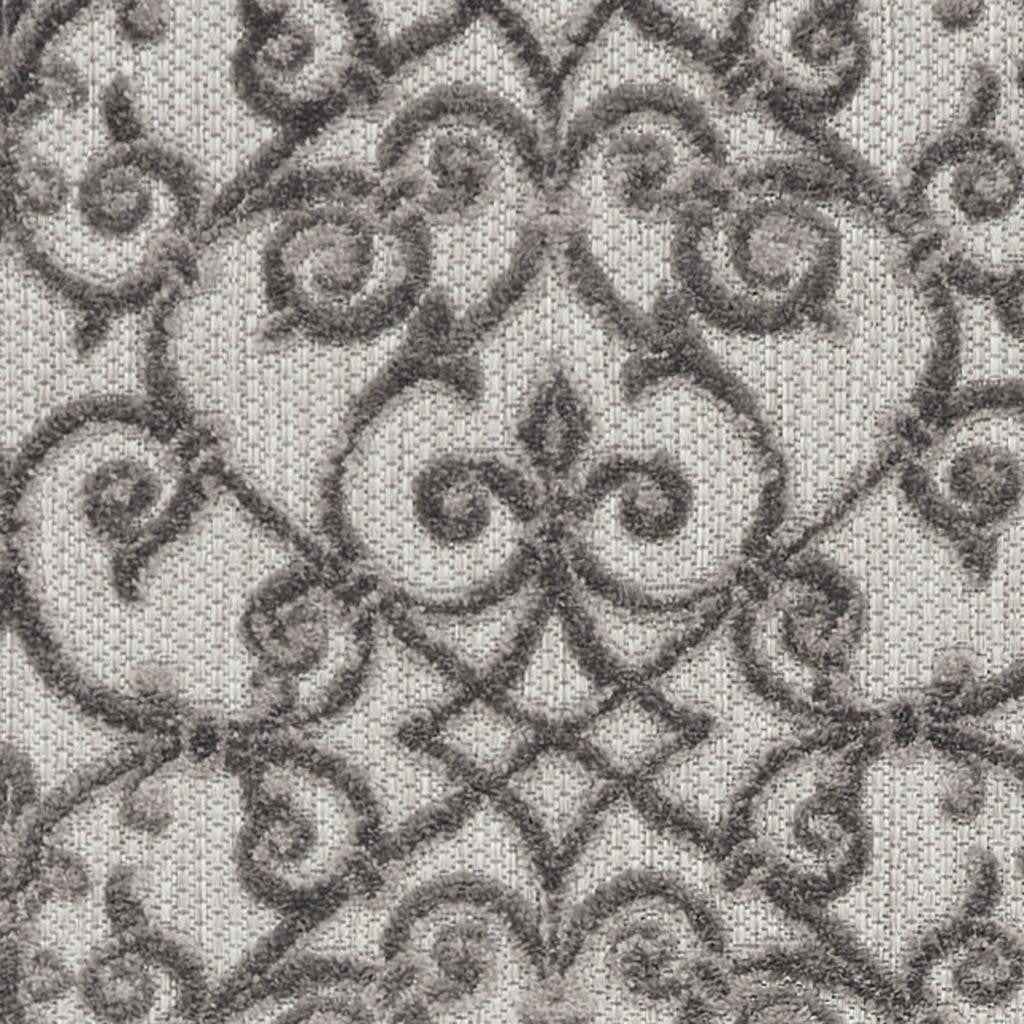 6' Gray Indoor Outdoor Area Rug
