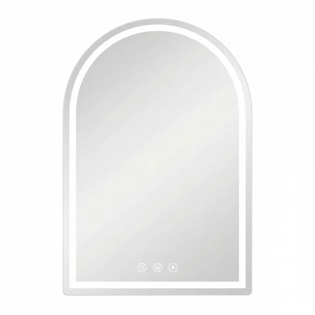 28" Arch Lighted Frameless Bathroom Vanity Mirror Homeroots Bed & Bath
