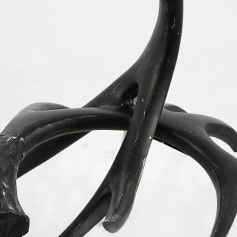 28" Black Antlers Table Lamp With Bell Shade Homeroots Lighting