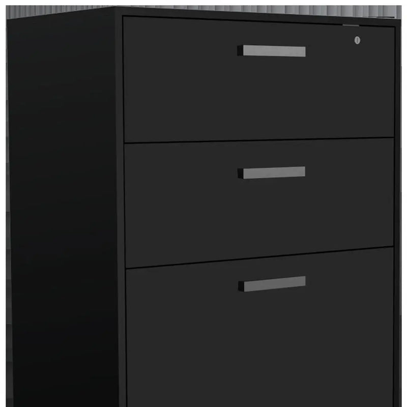 28" Black Wall mounted Accent Cabinet With Eight Shelves And Six Drawers Homeroots Kitchen & Dining