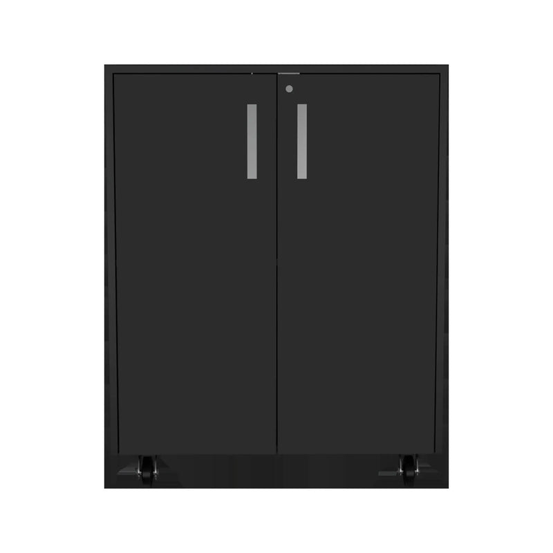 28" Black Wall mounted Accent Cabinet With Four Shelves Homeroots Kitchen & Dining