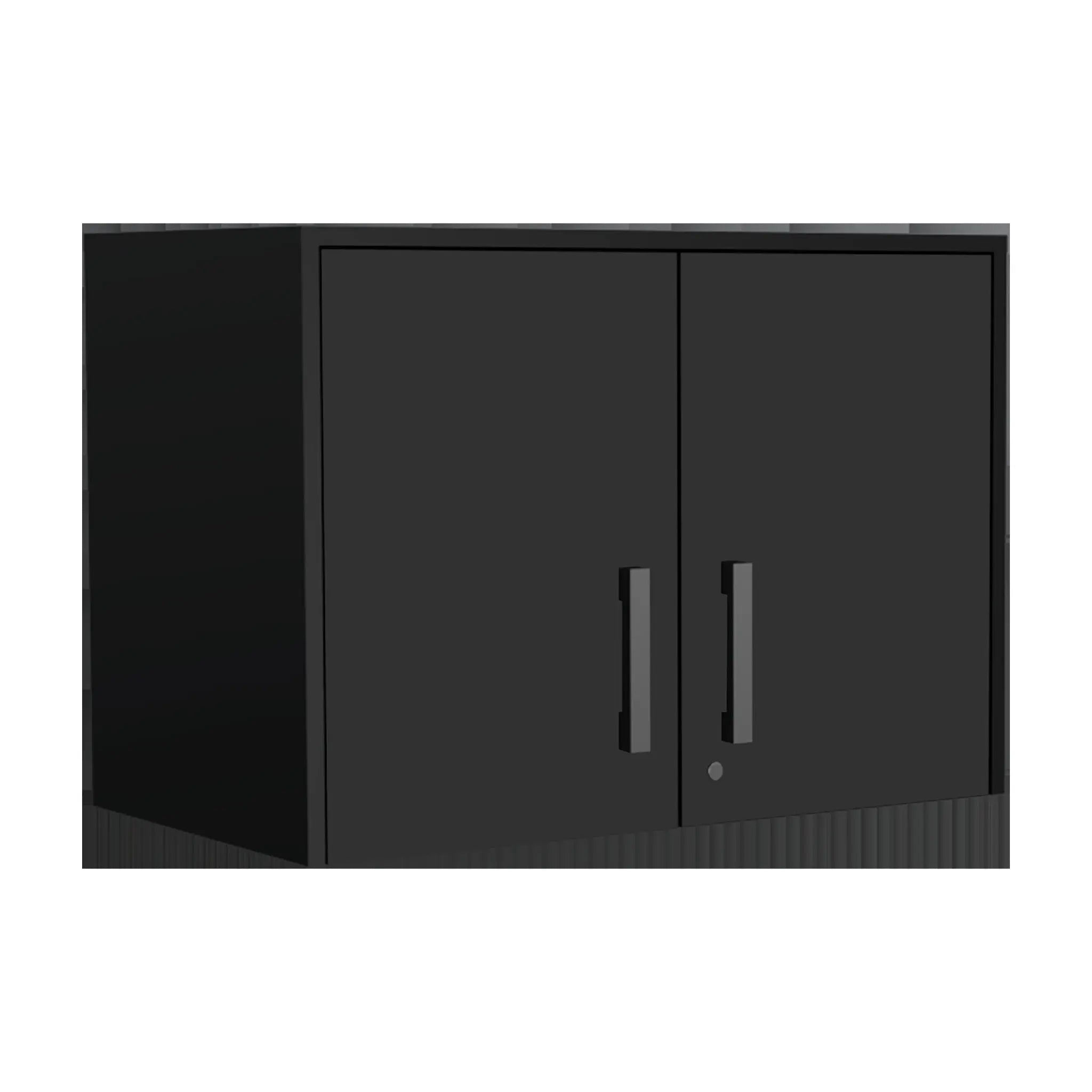 28" Black Wall mounted Accent Cabinet With Four Shelves Homeroots Kitchen & Dining