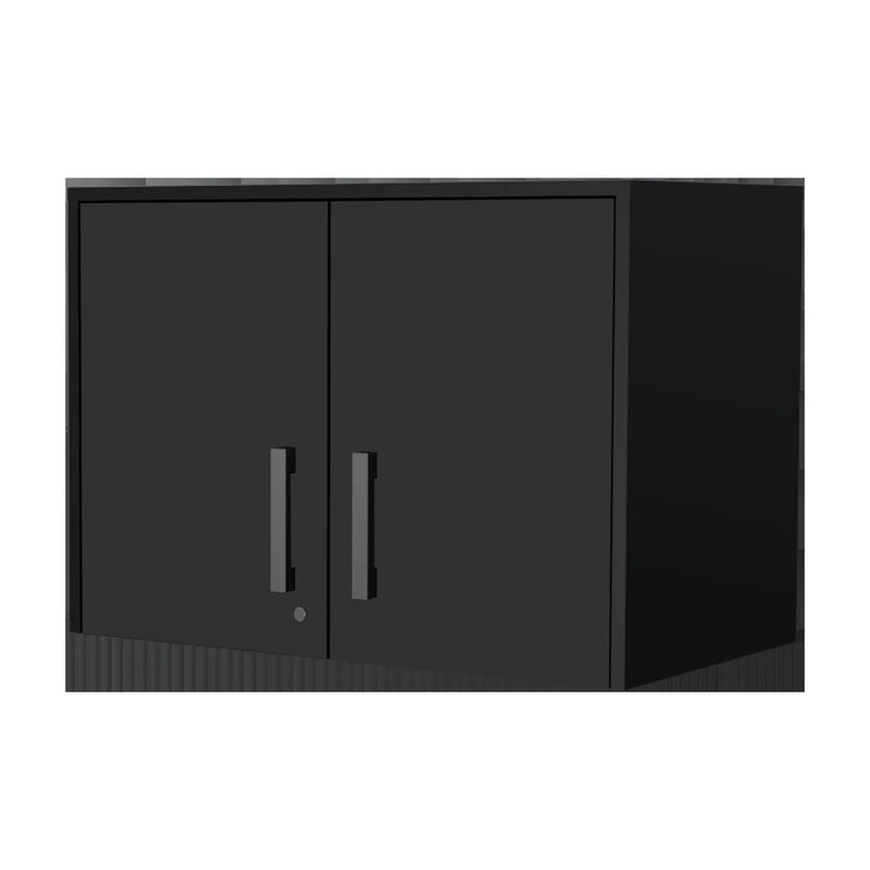 28" Black Wall mounted Accent Cabinet With Six Shelves And Three Drawers Homeroots Kitchen & Dining