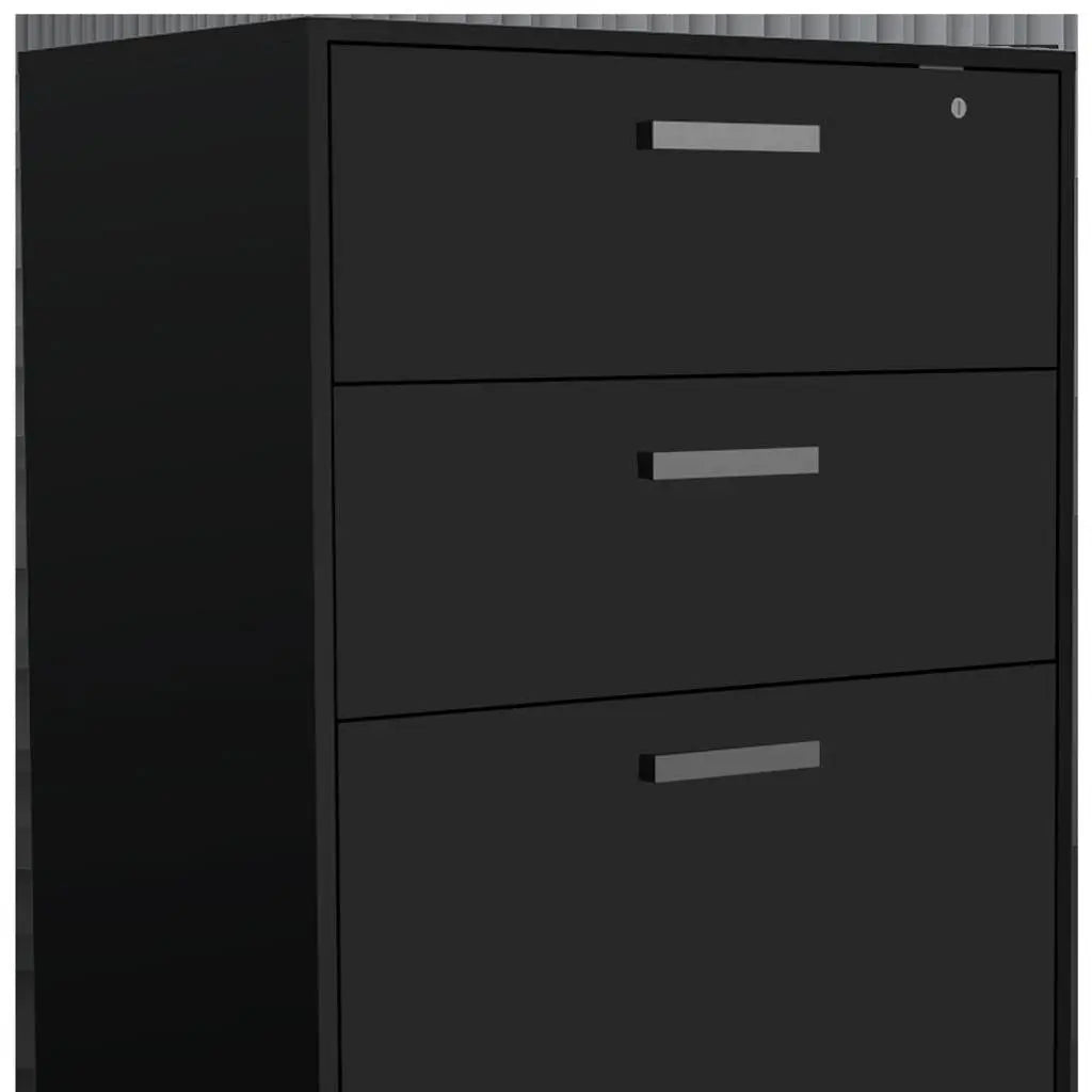 28" Black Wall mounted Accent Cabinet With Twelve Shelves And Six Drawers Homeroots Kitchen & Dining