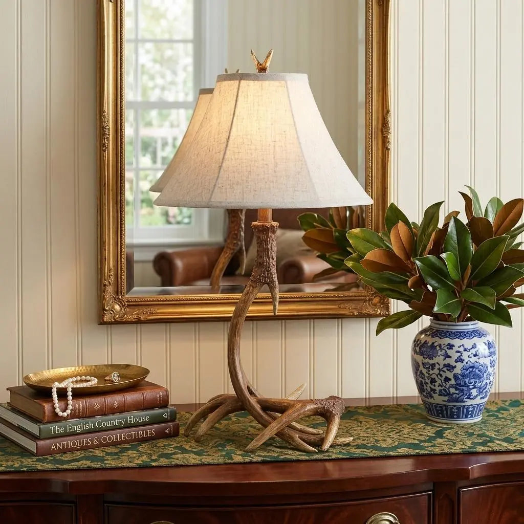 28" Brown Novelty Table Lamp With Globe Shade Homeroots Lighting