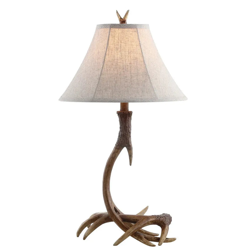 28" Brown Novelty Table Lamp With Globe Shade Homeroots Lighting