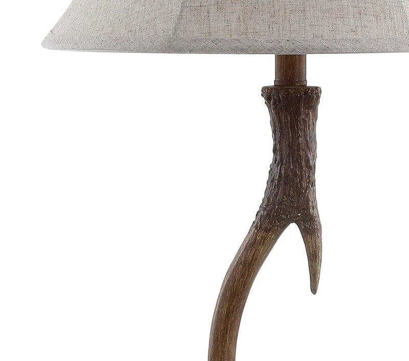 28" Brown Novelty Table Lamp With Globe Shade Homeroots Lighting