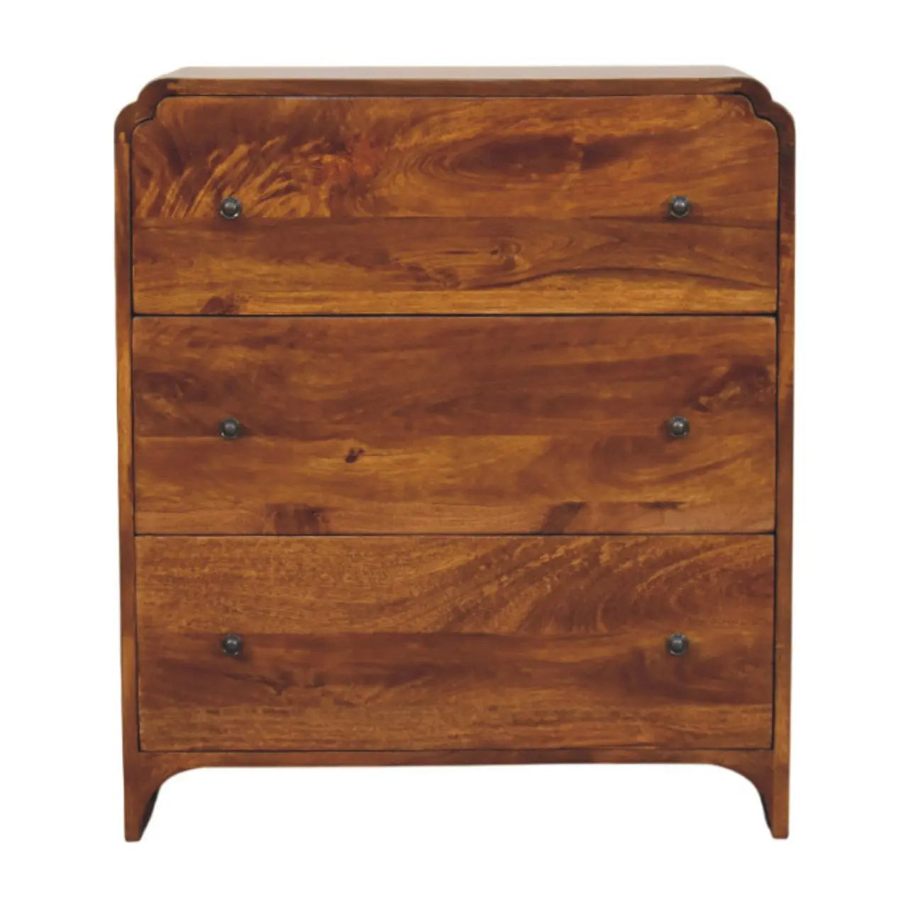 28" Brown Solid Wood Sideboard Homeroots Kitchen & Dining