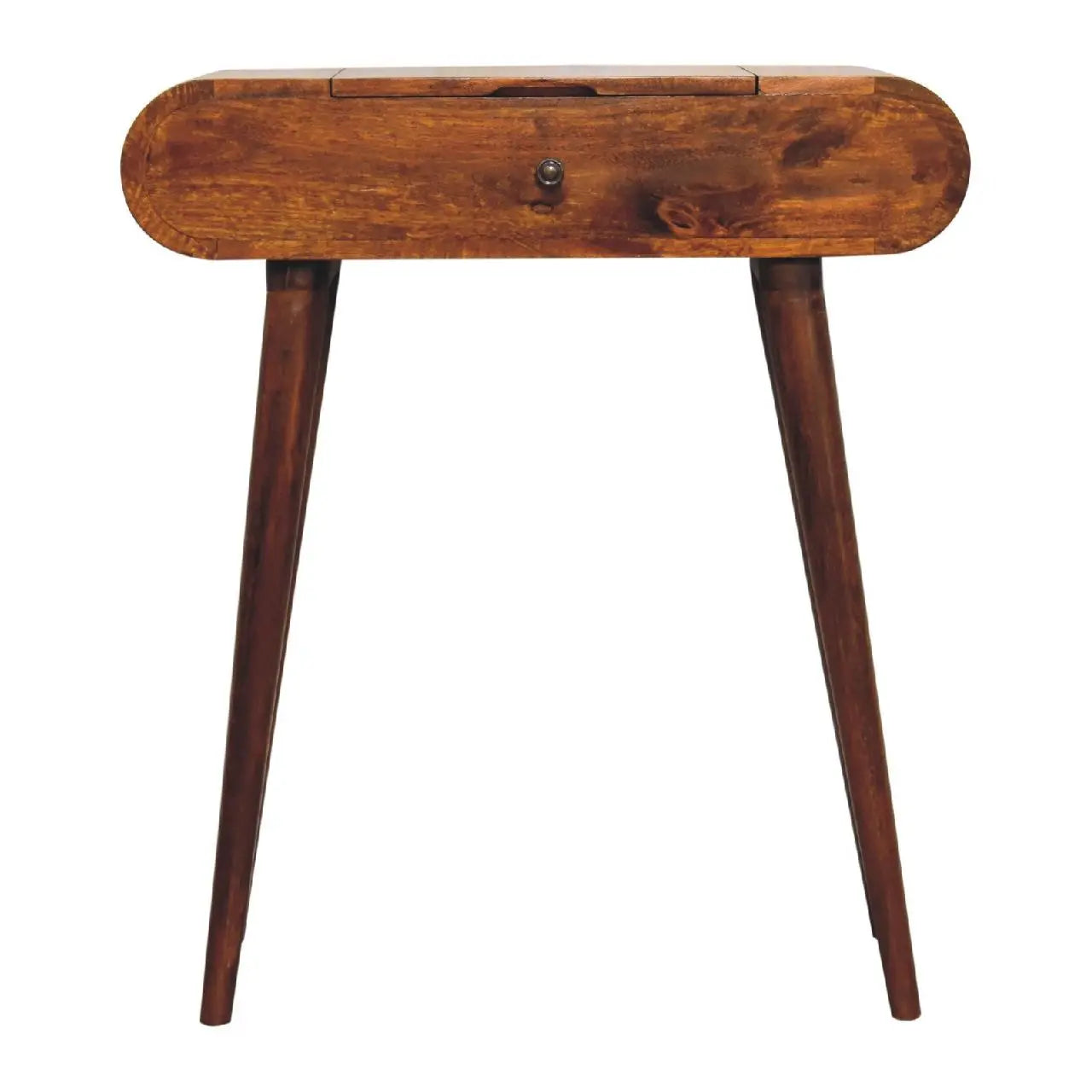 28" Brown Solid Wood Standing Desk Homeroots Living Room