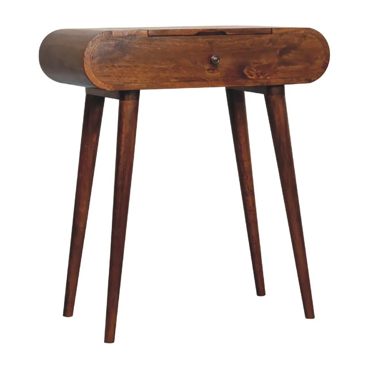 28" Brown Solid Wood Standing Desk Homeroots Living Room