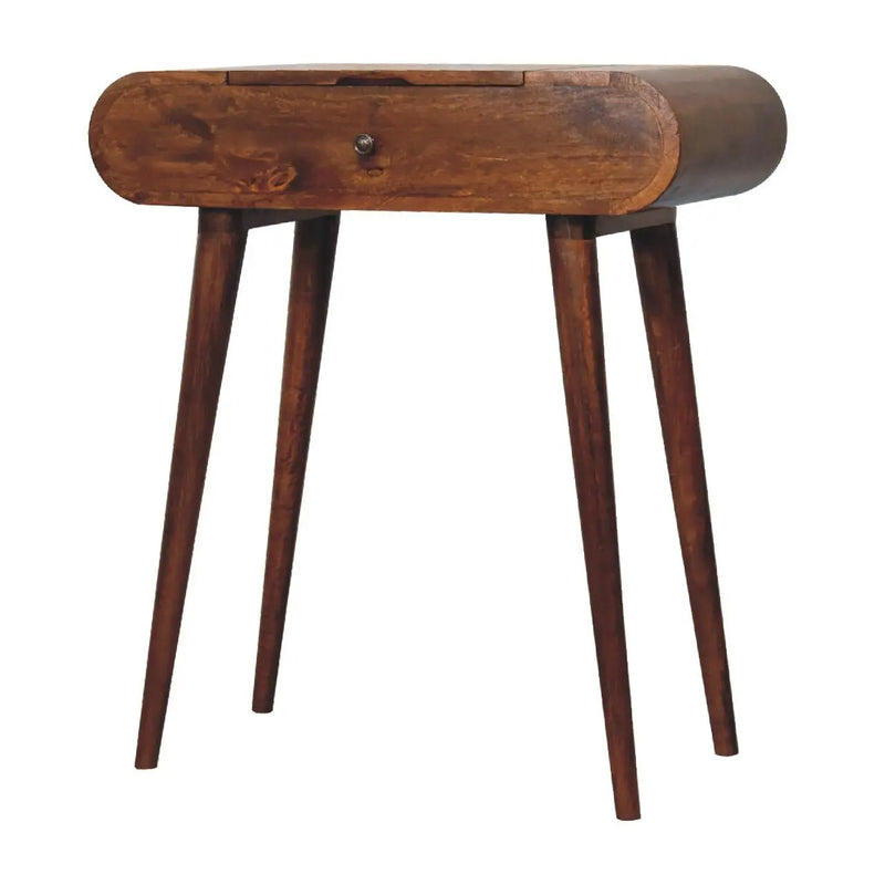 28" Brown Solid Wood Standing Desk Homeroots Living Room