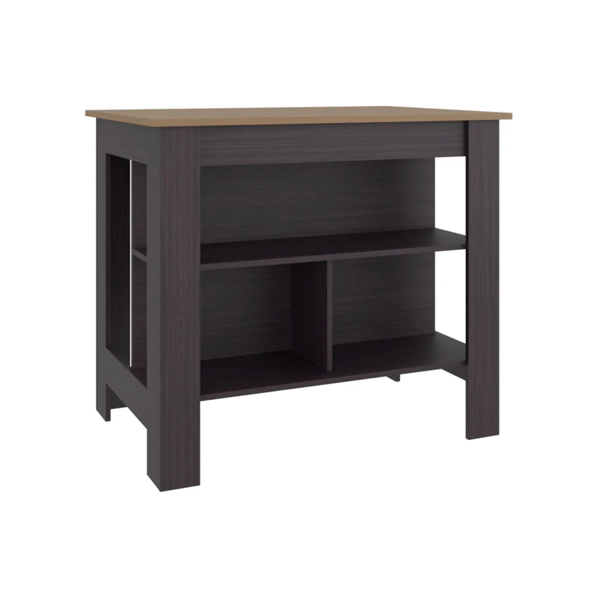 28" Brown Wood Kitchen Island Homeroots Kitchen & Dining