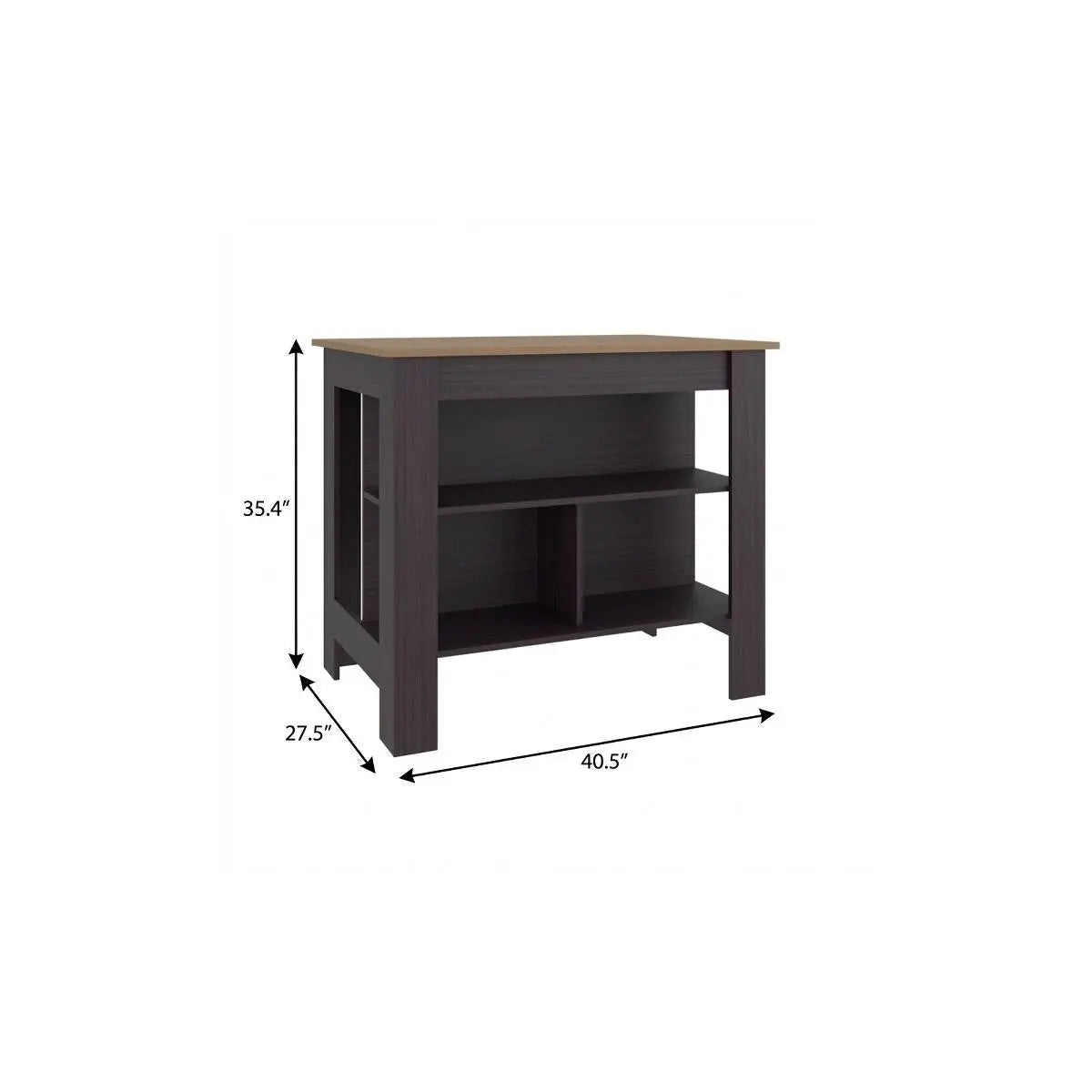 28" Brown Wood Kitchen Island Homeroots Kitchen & Dining