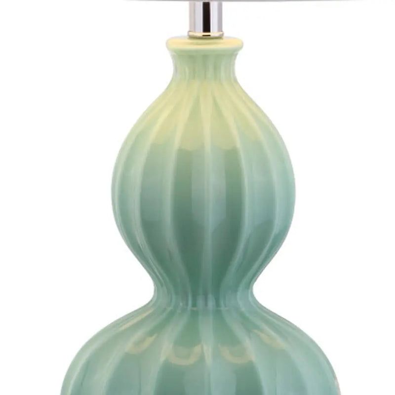 28" Clear Novelty Table Lamp LED With Drum Shade Homeroots Lighting