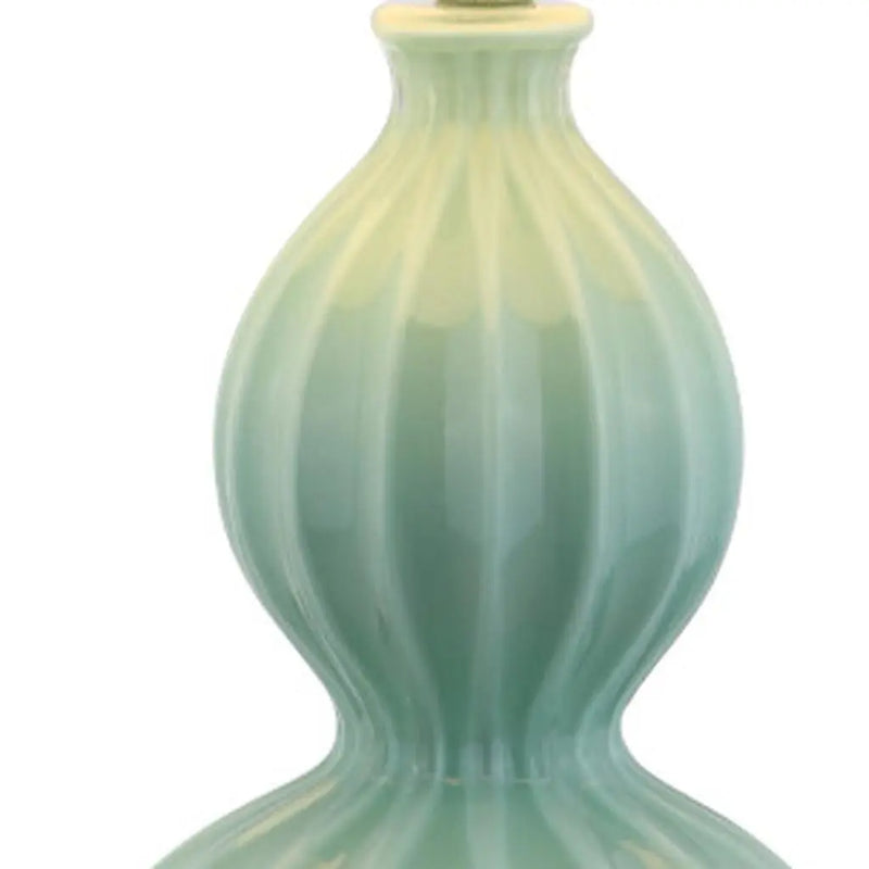 28" Clear Novelty Table Lamp LED With Drum Shade Homeroots Lighting