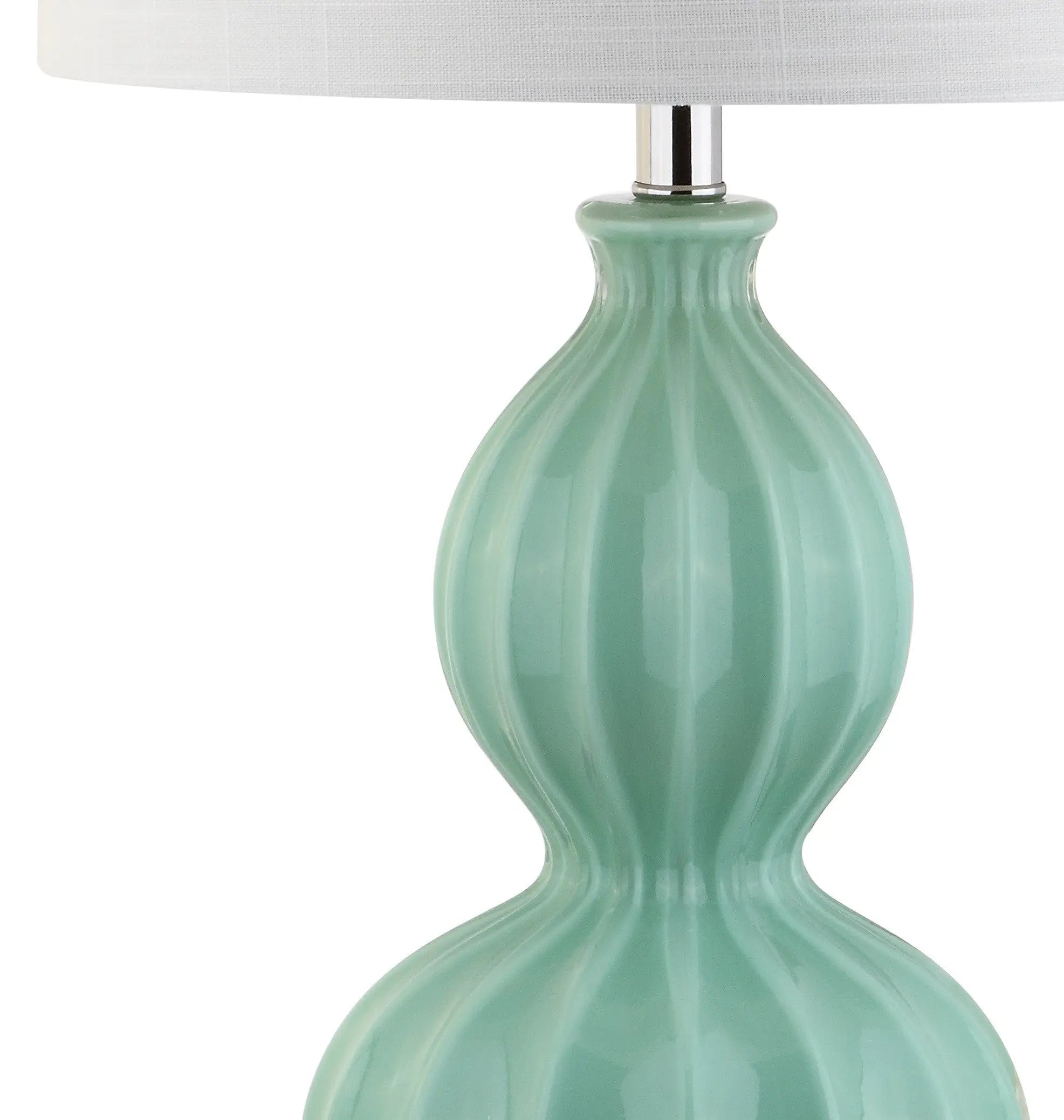 28" Clear Novelty Table Lamp LED With Drum Shade Homeroots Lighting