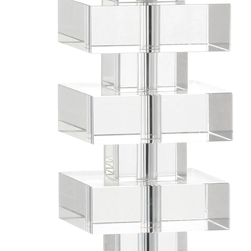 28" Clear Novelty Table Lamp With Shade Homeroots Lighting
