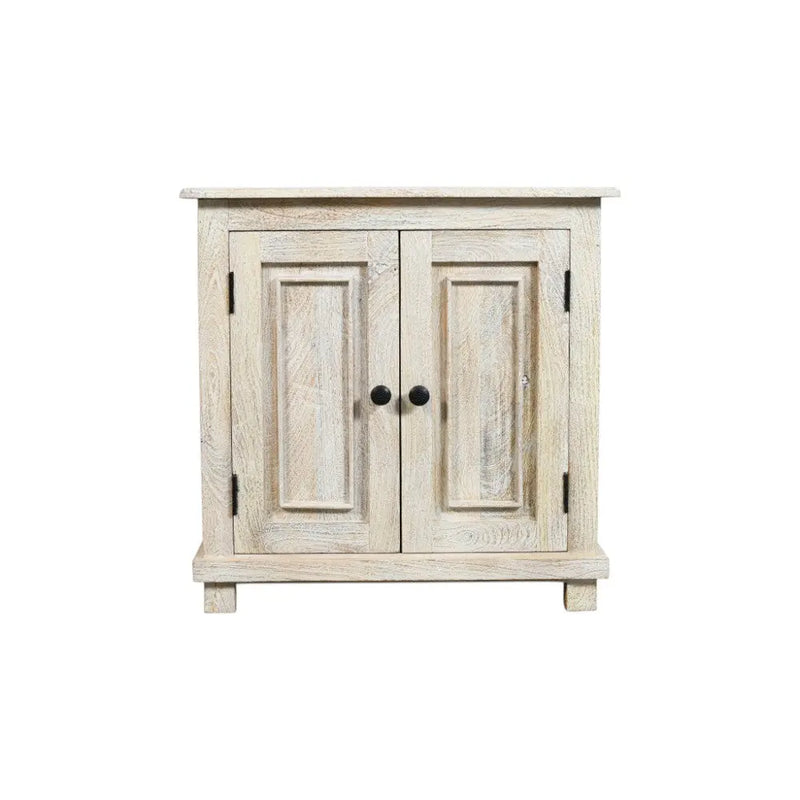 28" Distressed White Solid Wood Nightstand With Storage Homeroots Bed & Bath
