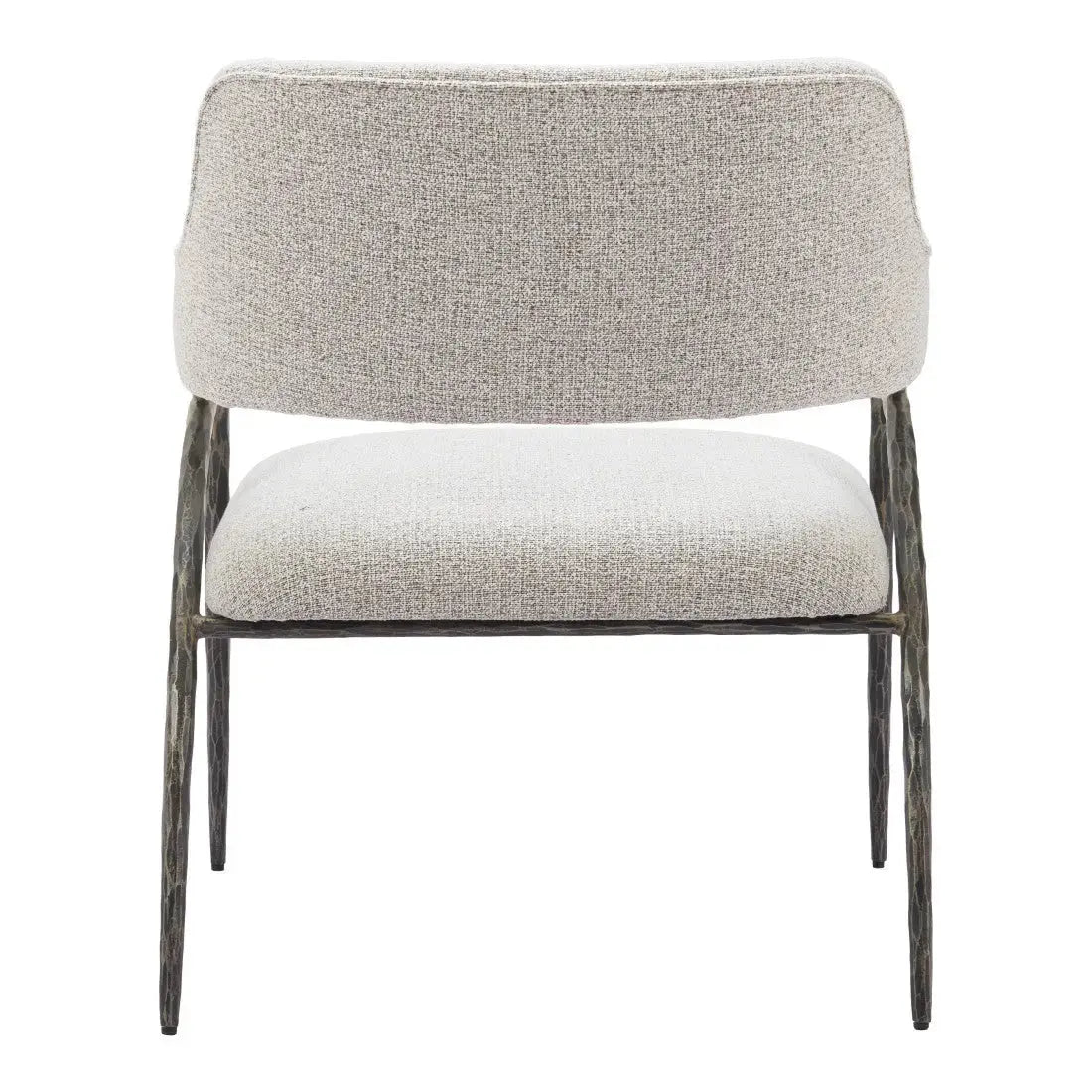 28" Gray And Black Upholstered Arm Chair Homeroots Living Room