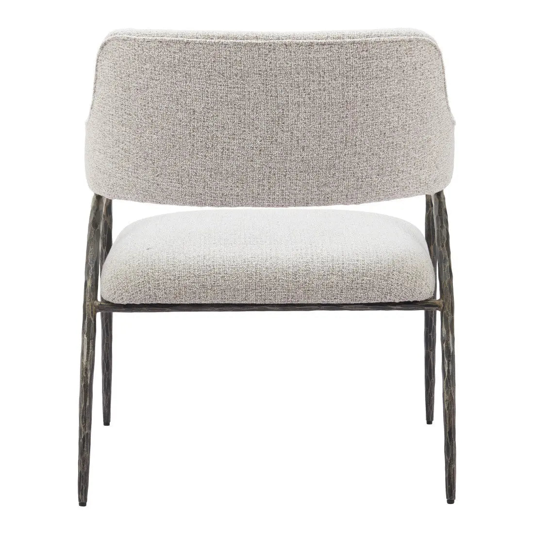 28" Gray And Black Upholstered Arm Chair Homeroots Living Room