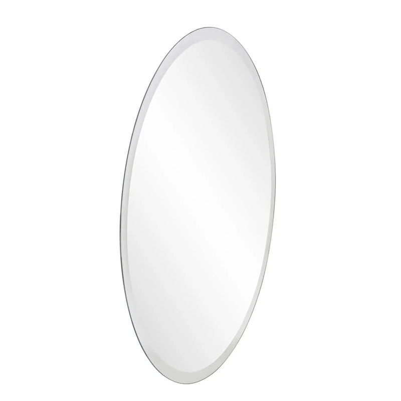 28" Gray Round Unframed Accent Mirror Homeroots Bed & Bath