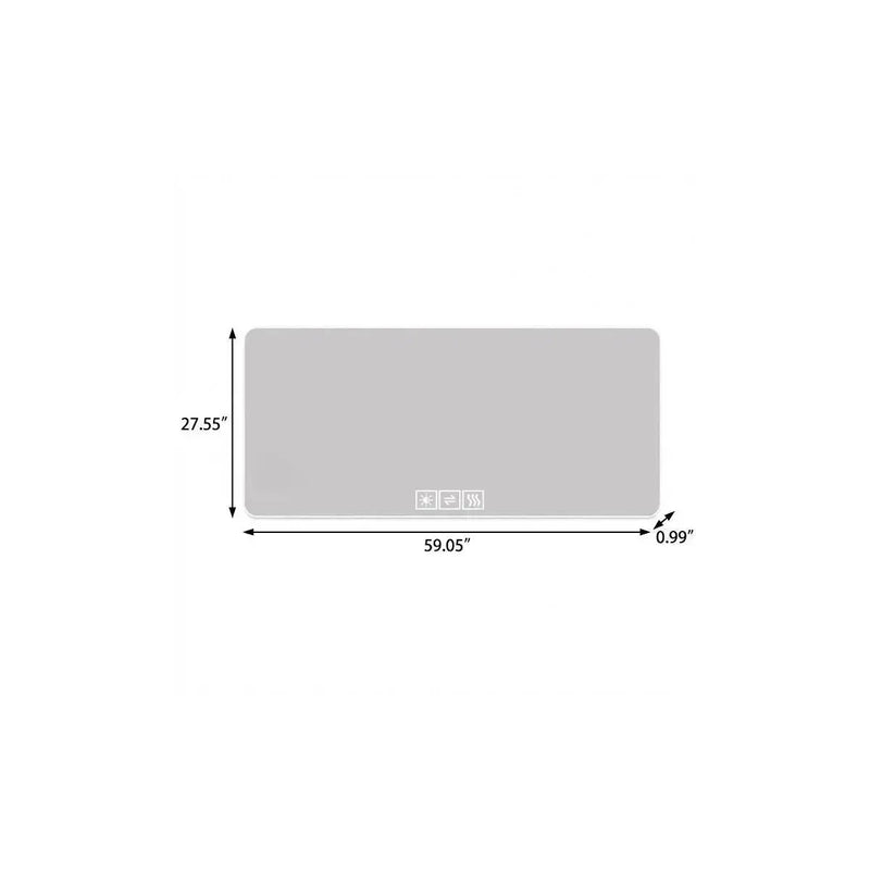 28" Silver Lighted Frameless Bathroom Vanity Mirror Homeroots Bed & Bath