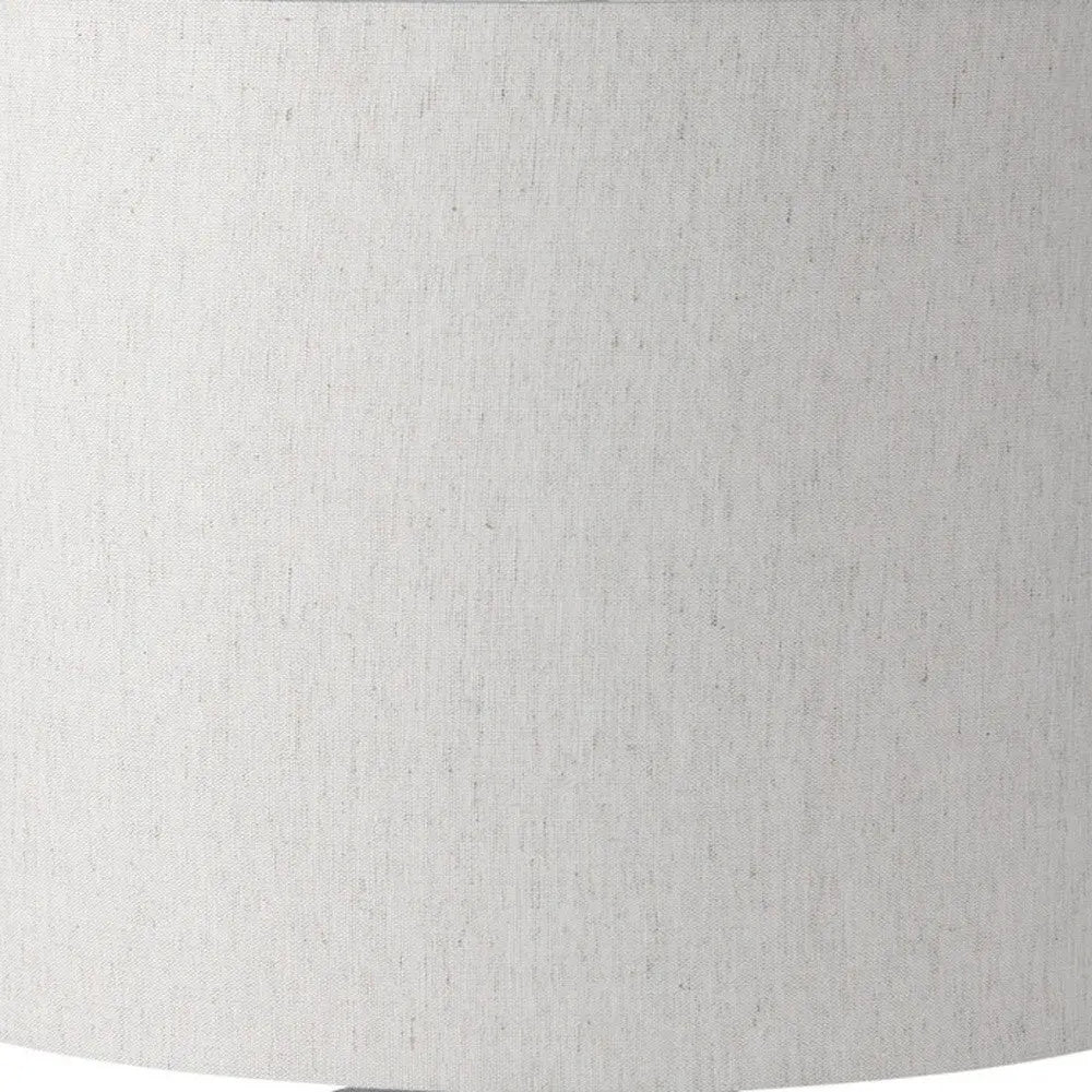 Neutral linen table lamp shade in soft beige, ideal for modern and minimalist decor styles.