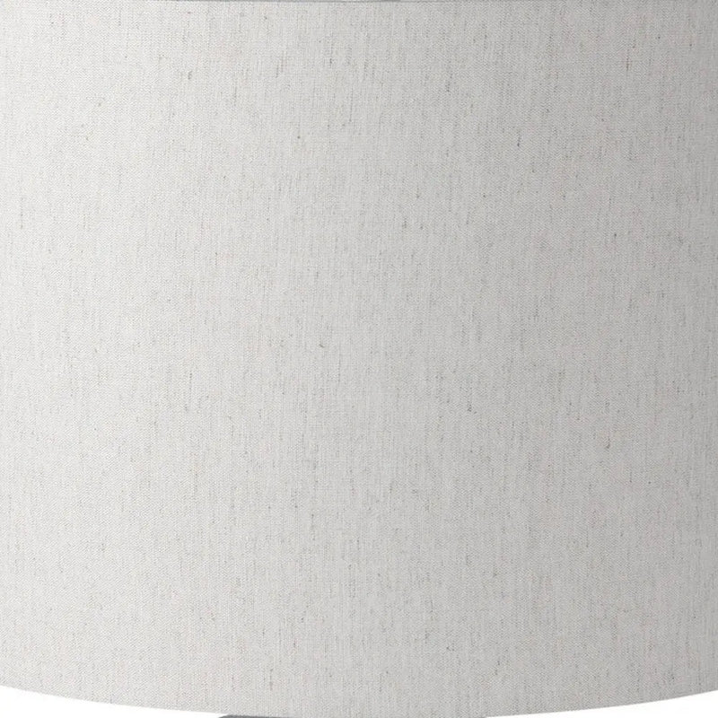 Neutral linen table lamp shade in soft beige, ideal for modern and minimalist decor styles.