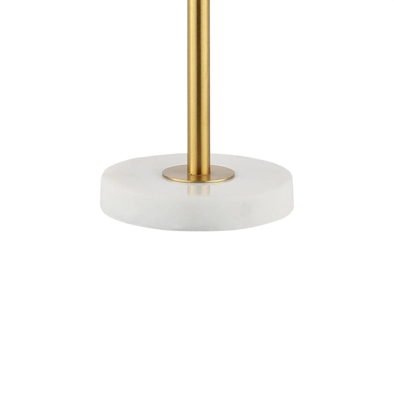 28" White Table Lamp With Globe Shade Homeroots Lighting