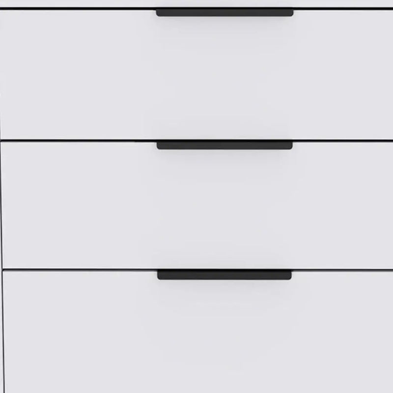 28" White Wood Three Drawer Dresser Homeroots Bed & Bath