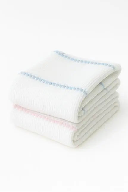 28" X 36" Pink And White Cotton Striped Baby Blanket Homeroots Home Decor