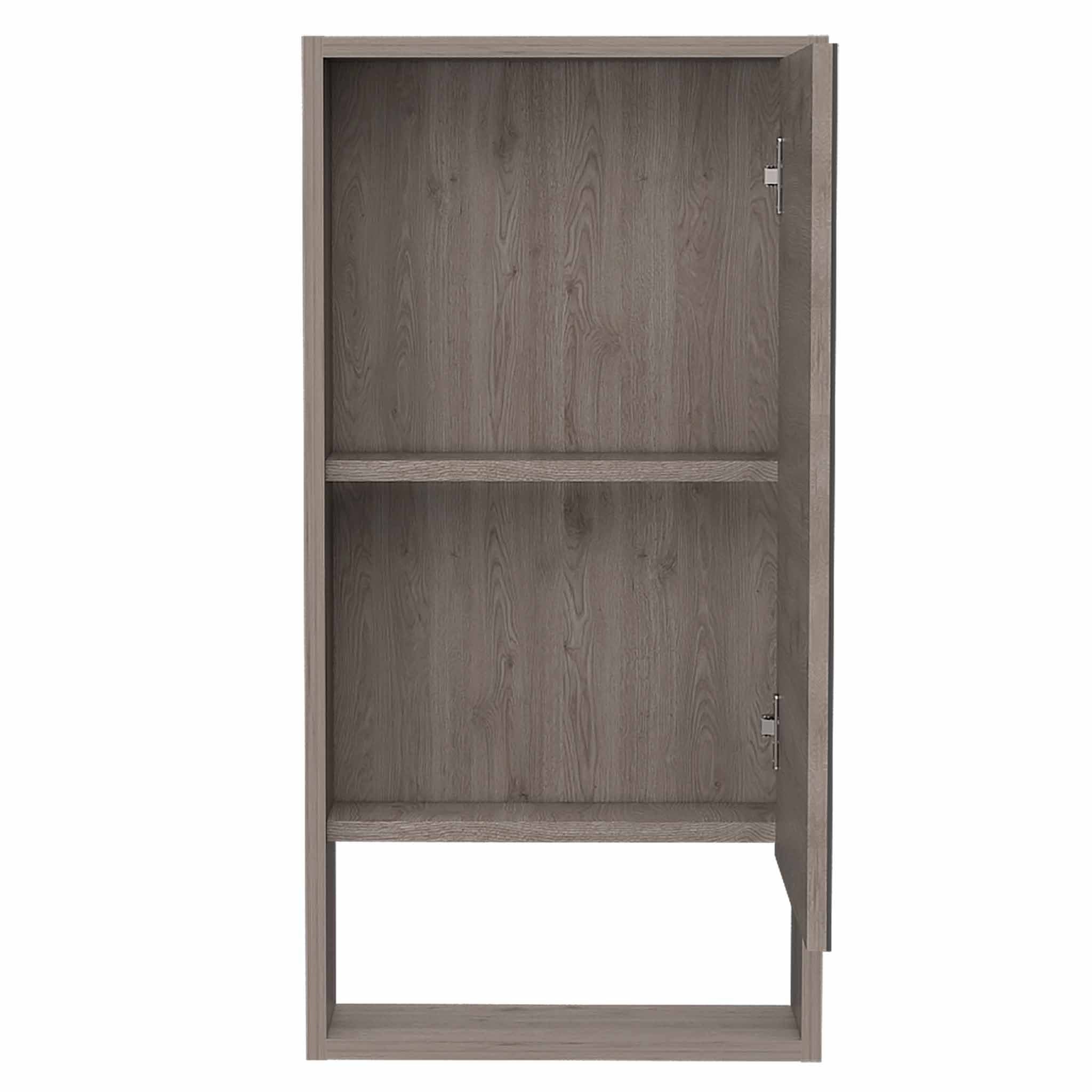 18" Light Gray Wood Floating Double Door Bathroom Vanity And Medicine Cabinet With Mirror - Bed & Bath