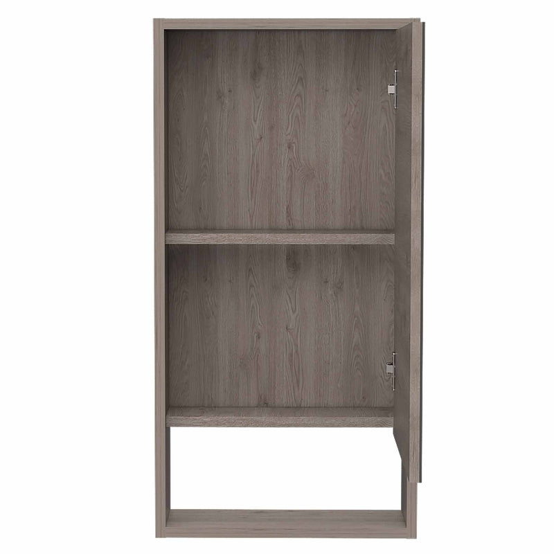 18" Light Gray Wood Floating Double Door Bathroom Vanity And Medicine Cabinet With Mirror - Bed & Bath