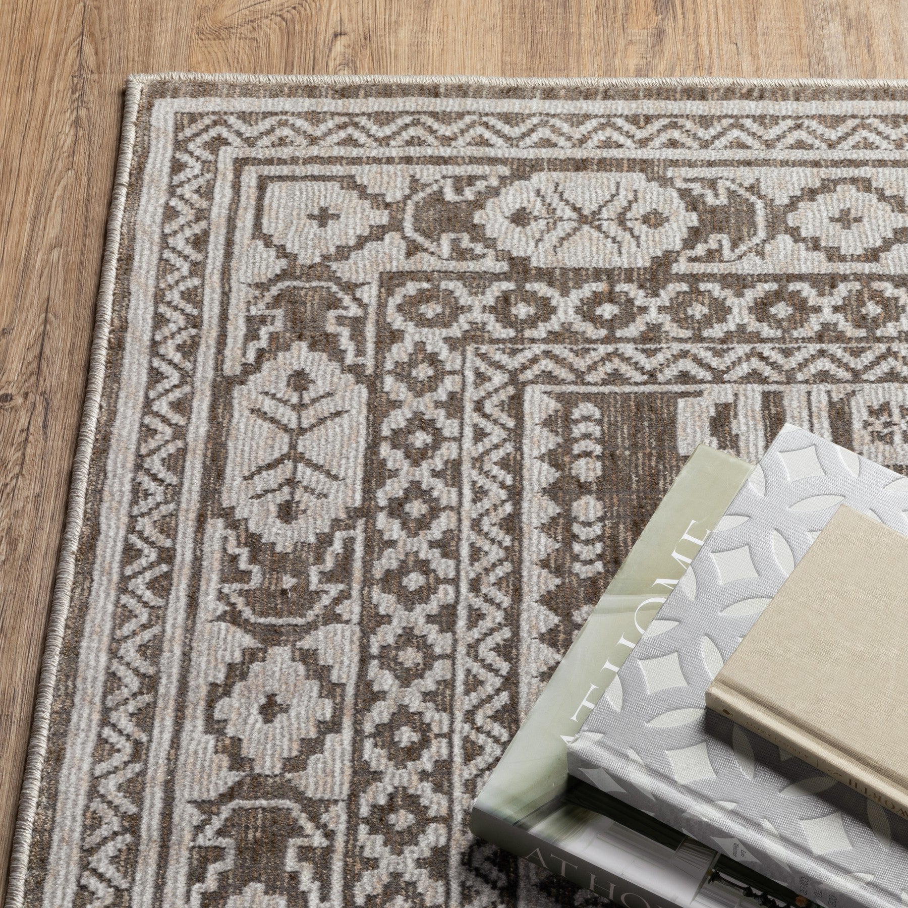 10' X 13' Gray And Gray Medallion Area Rug - Home & Garden
