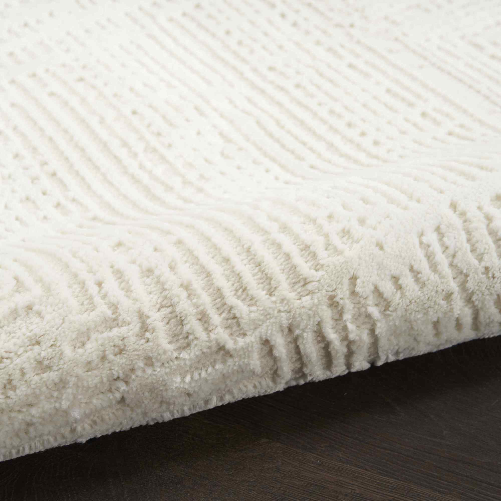 8' Ivory Abstract Runner Rug - Home & Garden