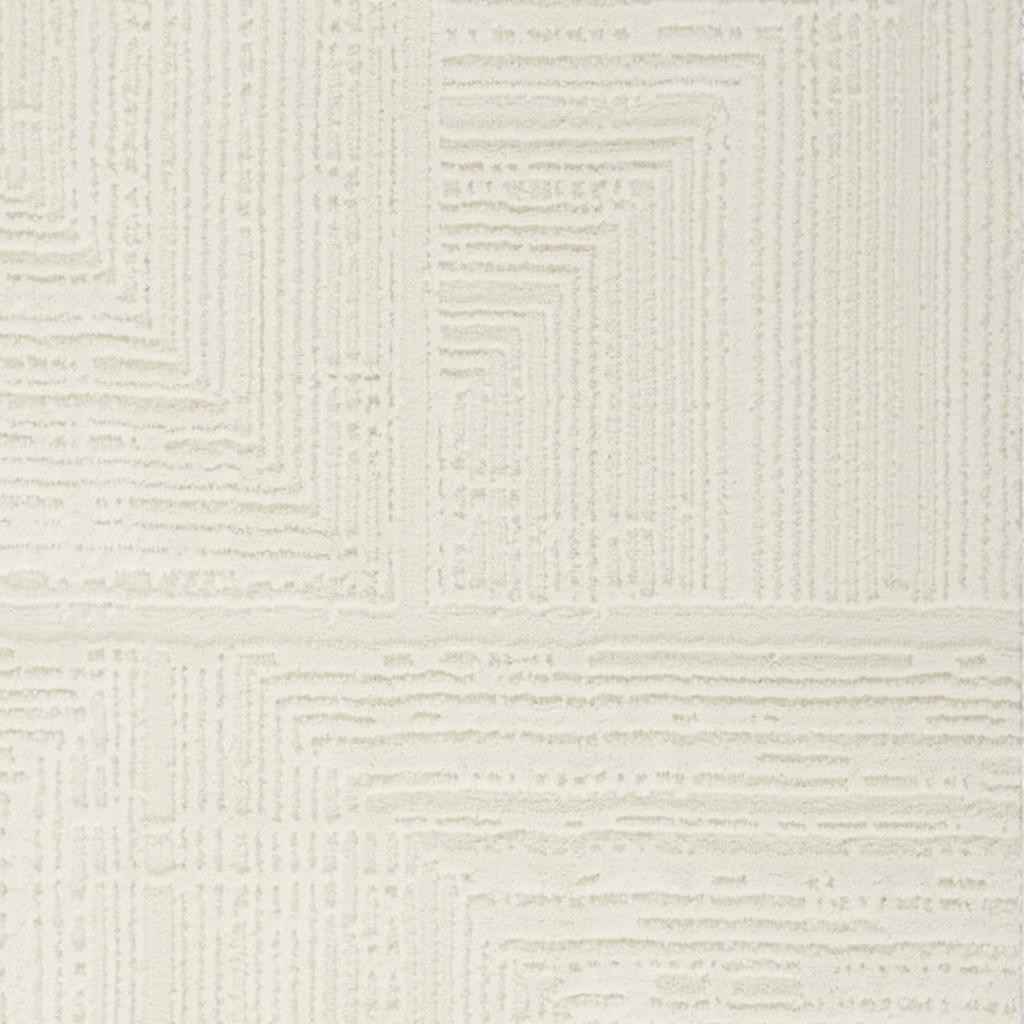 8' Ivory Abstract Runner Rug - Home & Garden