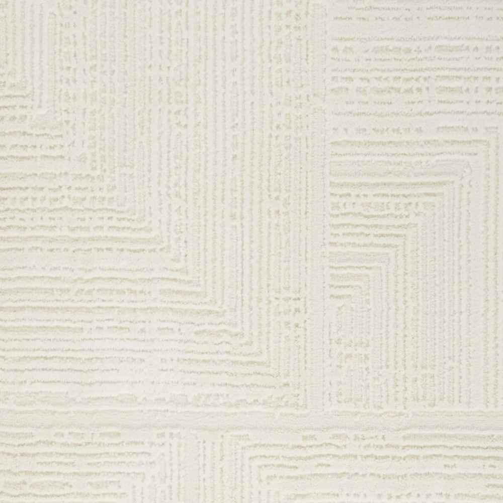 8' Ivory Abstract Runner Rug - Home & Garden