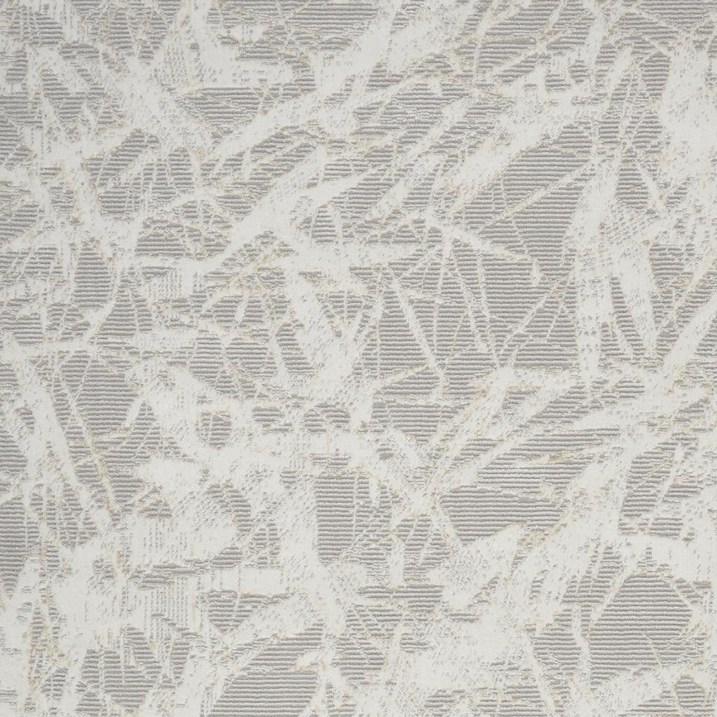 3' X 5' Gray Abstract Power Loom Area Rug - Home & Garden