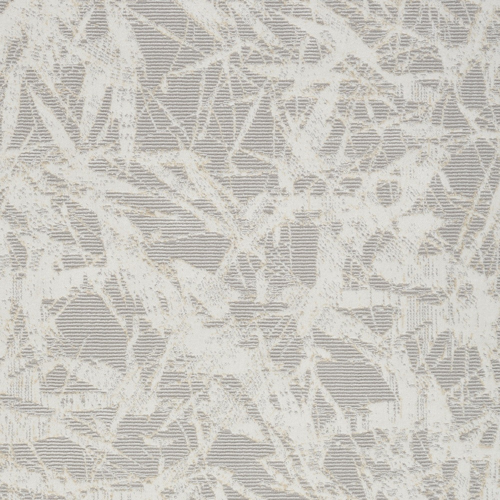 3' X 5' Gray Abstract Power Loom Area Rug - Home & Garden