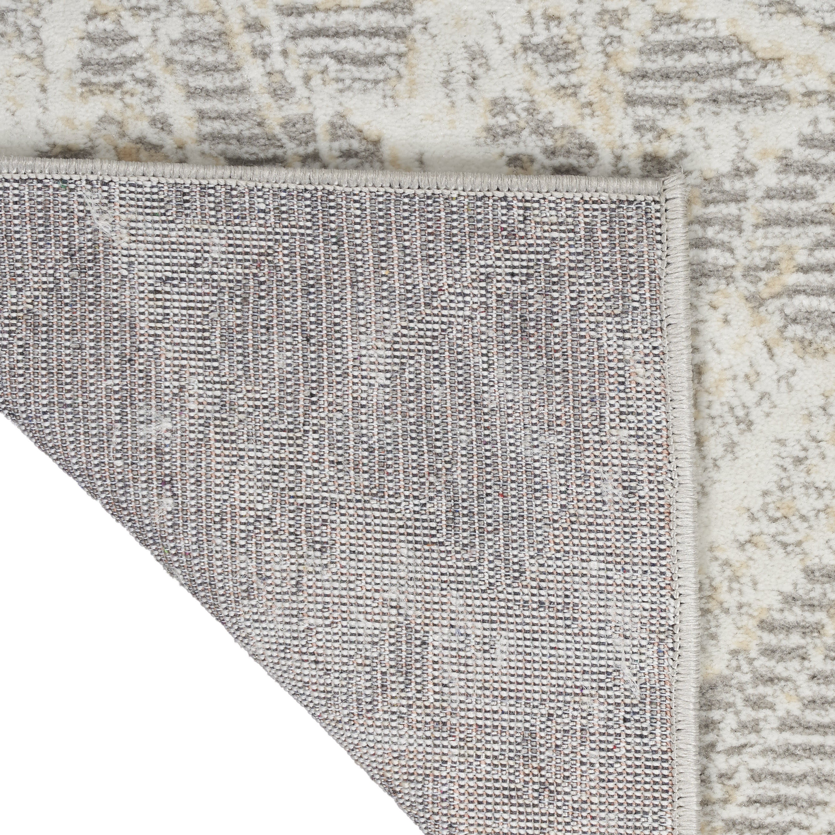 3' X 5' Gray Abstract Power Loom Area Rug - Home & Garden