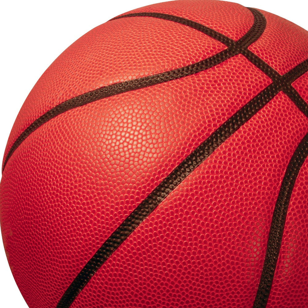 5' Black And Orange Basketball Youthful Washable Round Rug - Home & Garden