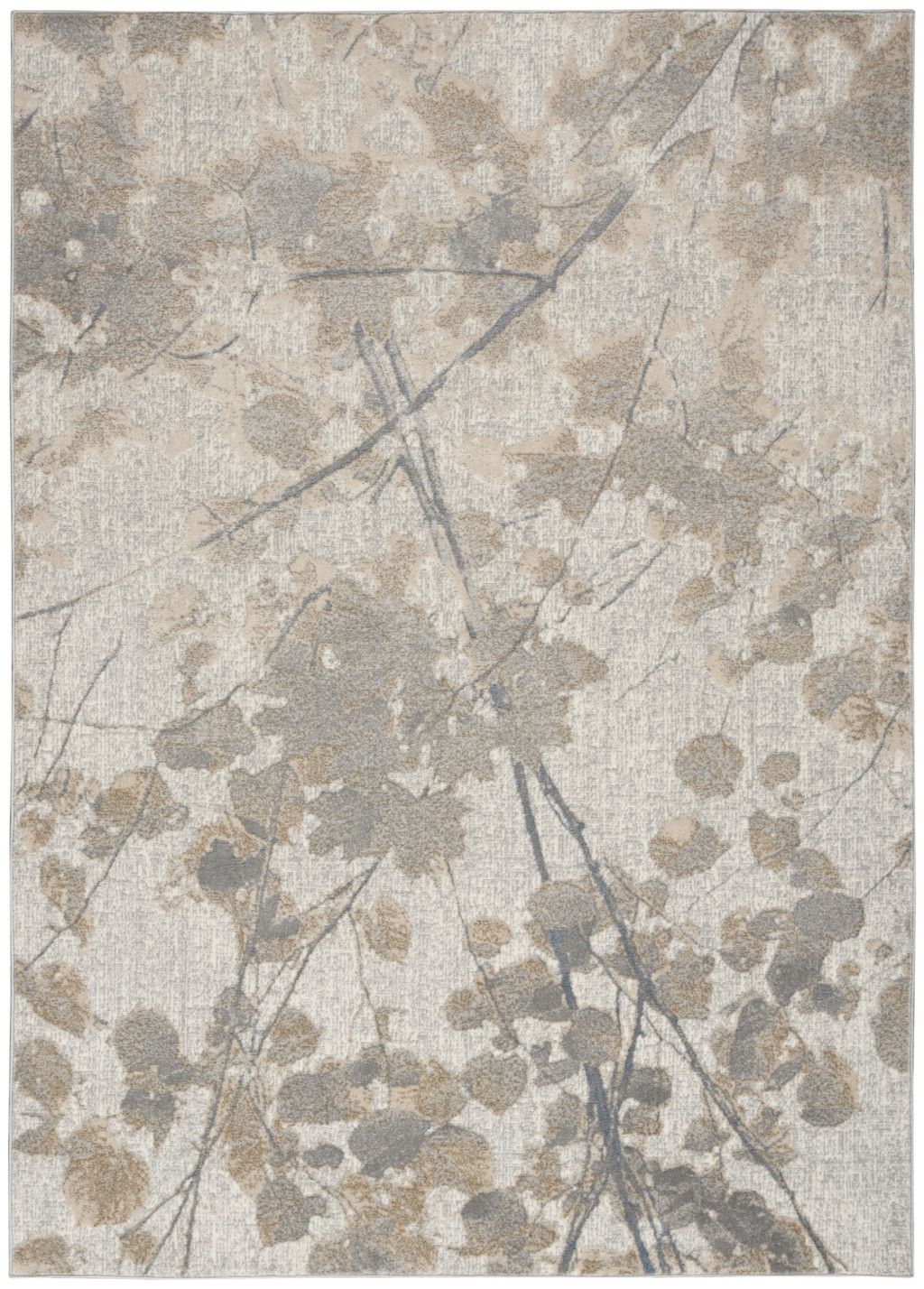 3' X 5' Gray Abstract Power Loom Area Rug - Home & Garden