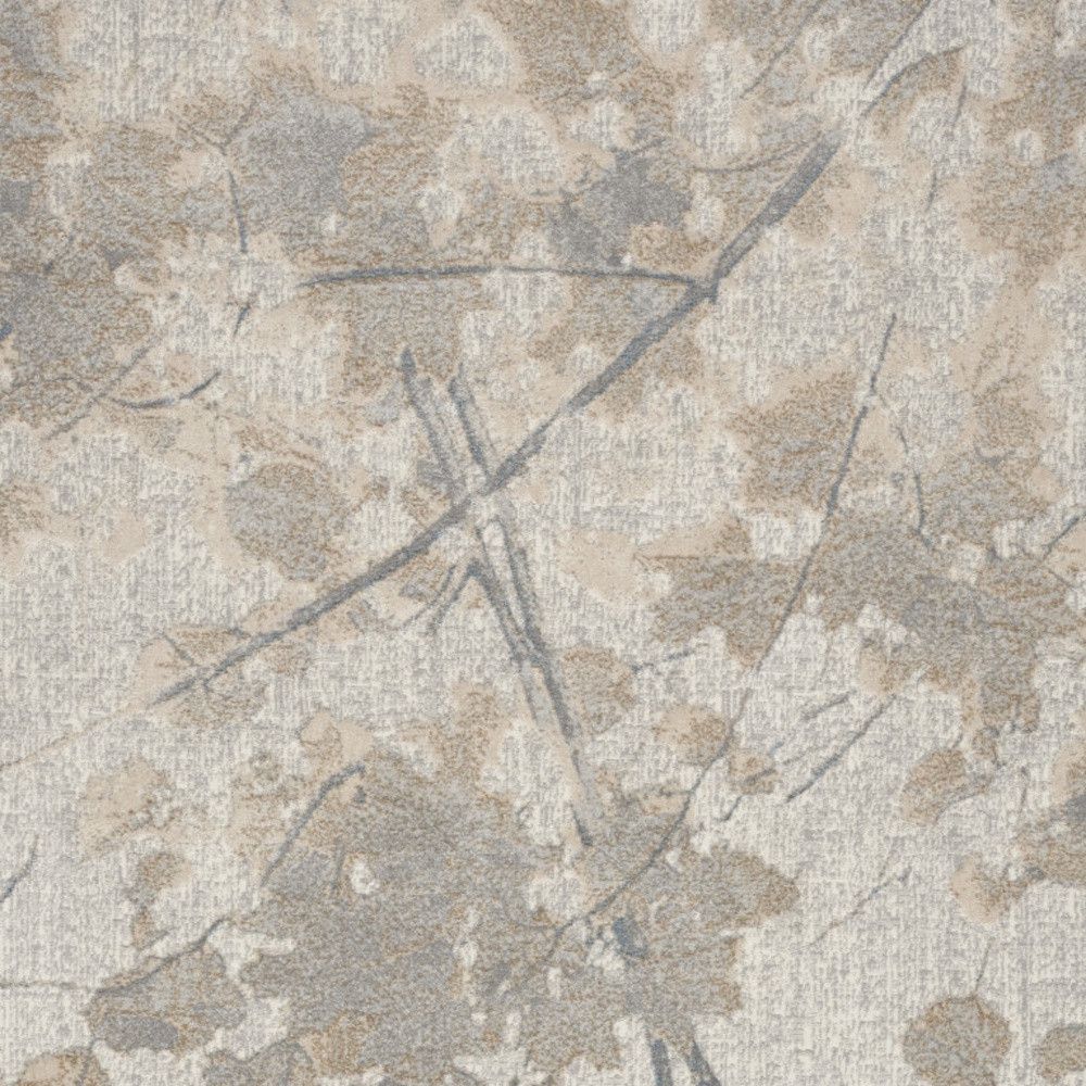 3' X 5' Gray Abstract Power Loom Area Rug - Home & Garden