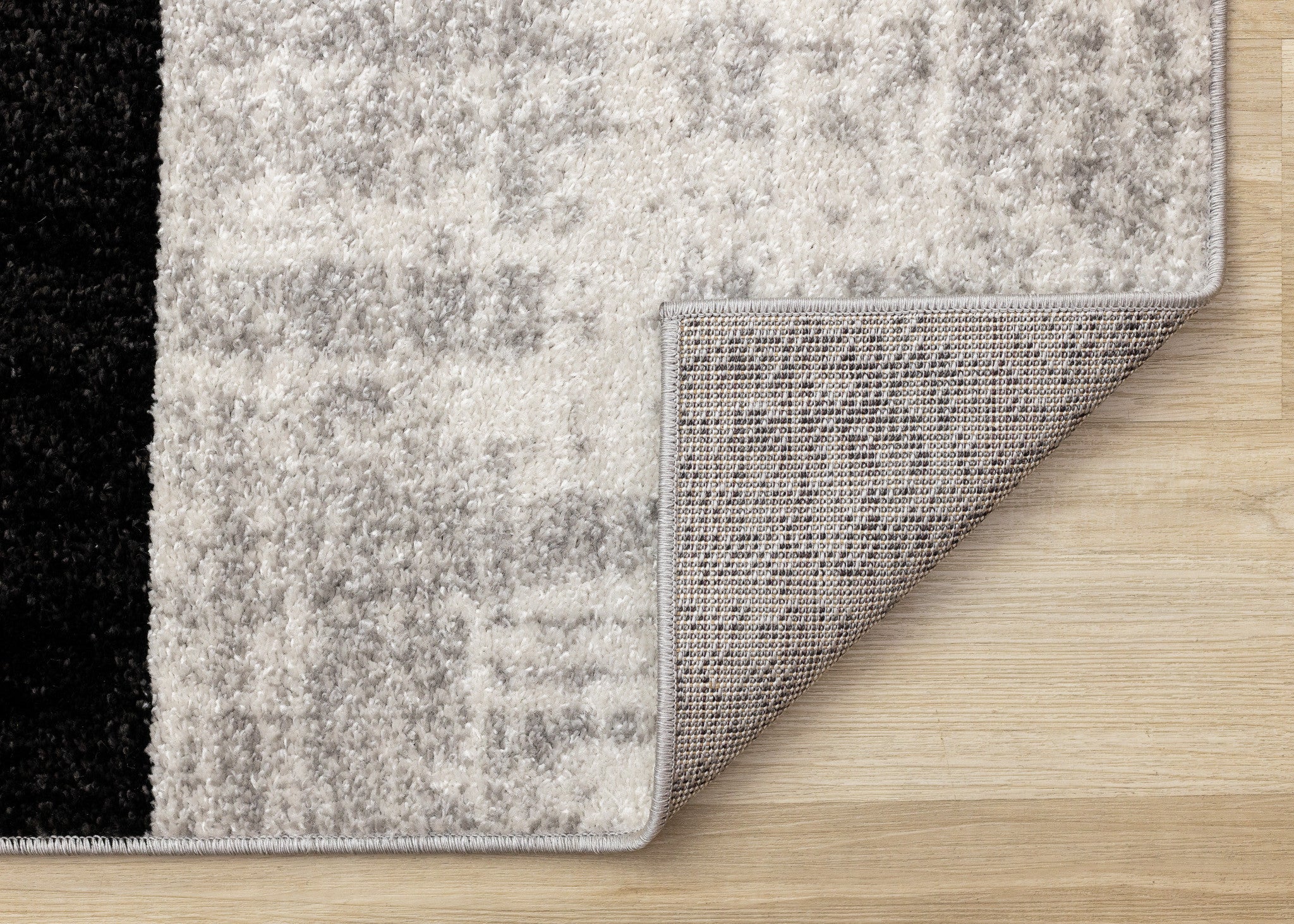 5' X 8' Gray And Black Abstract Area Rug - Home & Garden
