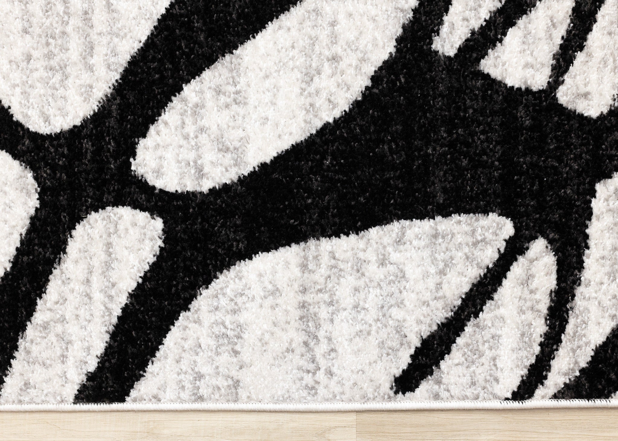 5' X 8' Black And Gray Abstract Area Rug - Home & Garden